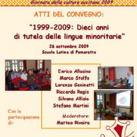 Atti del convegno  2009 - 1999-2009 dieci anni di tutela delle lingue minoritarie.pdf